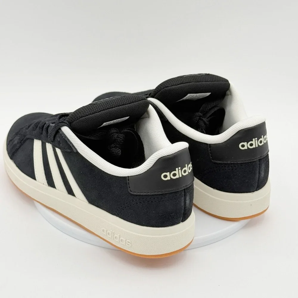Adidas Grand Court 00s Size 4 Kids Black/White JH6178, NEW